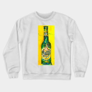 Mythos Brewery Beer Art Print from Original Beer Art Watercolor - Greece - Carlsberg - Man Cave Crewneck Sweatshirt